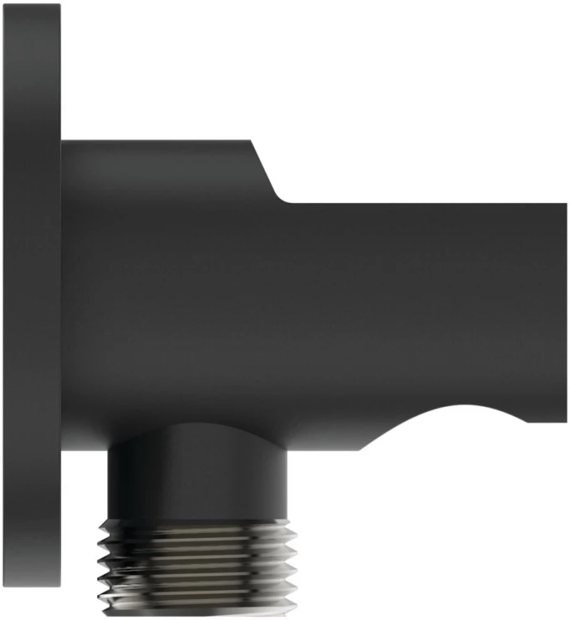 Παροχή υδροληψίας με στήριγμα Idealrain στρογγυλή Silk Black Ideal Standard