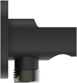 Παροχή υδροληψίας με στήριγμα Idealrain στρογγυλή Silk Black Ideal Standard