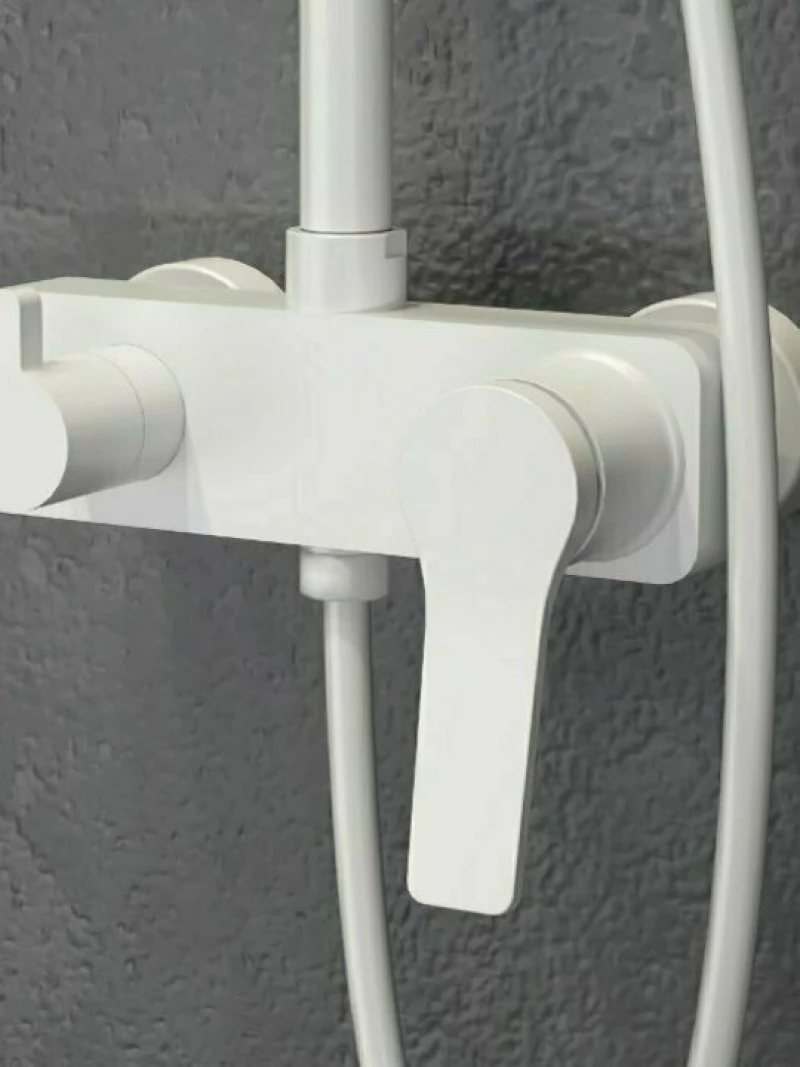 Karag Στήλη Ντουζ Andare Bianco WNW33R98PH Λευκή