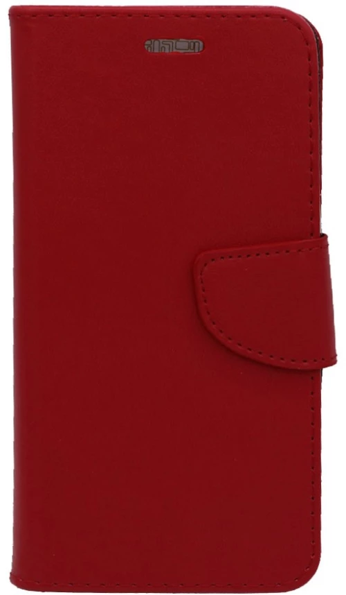 Θήκη flip με υποδοχή καρτών και δυνατότητα STAND για UNIVERSAL 4.3"- 4.8" - κόκκινο