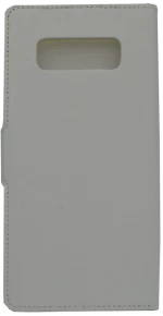 Θήκη flip με υποδοχή καρτών και δυνατότητα STAND για Samsung Note 8  - λευκό