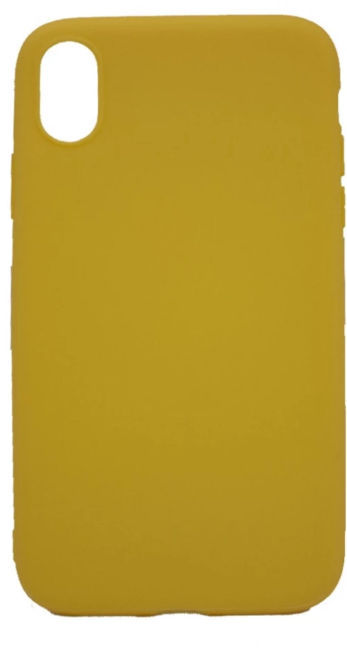 Θήκη σιλικόνης TPU Ultra Slim 0.3mm soft mat για iPhone XR - κίτρινο