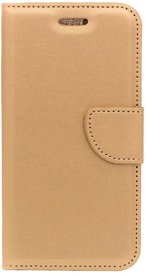 Θήκη flip με υποδοχή καρτών και δυνατότητα STAND για Samsung Galaxy S21 FE - Χρυσό