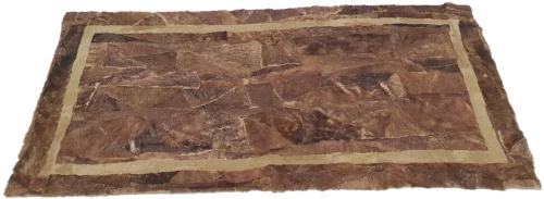 Γούνινο χαλί 75x135 εκ. Καφέ