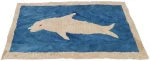 Γούνινο χαλί 75x135 εκ. Μπλε