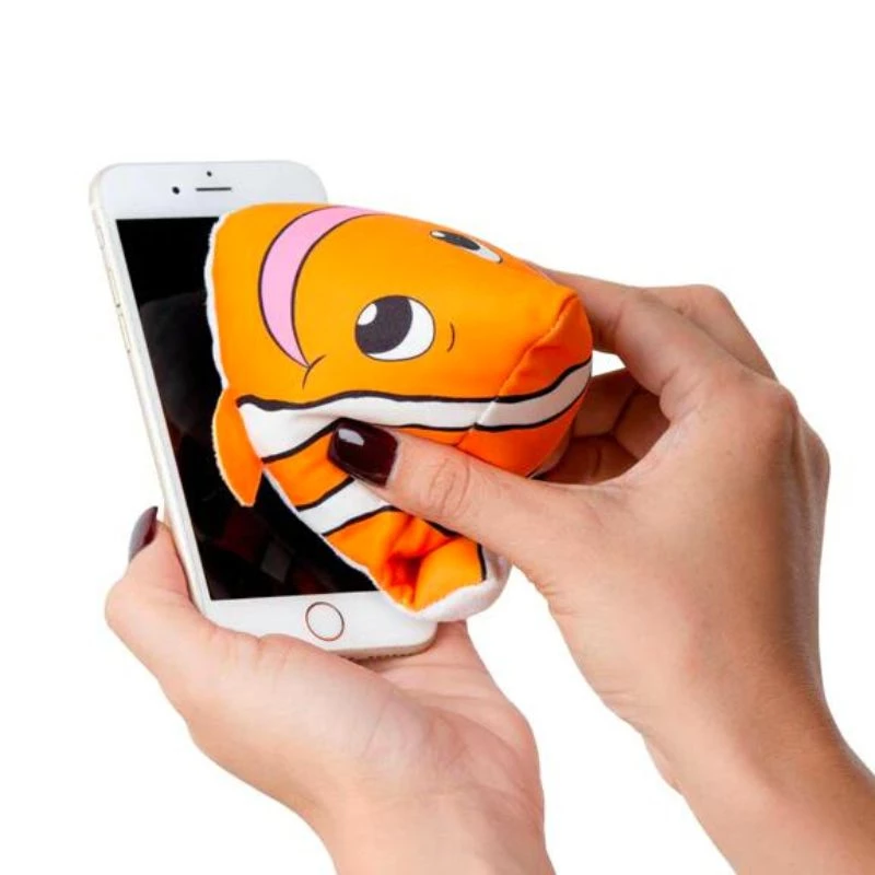 Βάση Κινητού Thinking Gifts Plusheez Clown Fish 10x8.5x12cm Πορτοκαλί