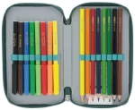 Κασετίνα Γεμάτη με 2 Θήκες Herlitz Heavy Metal 5x11.5x19cm Πράσινη 50043378
