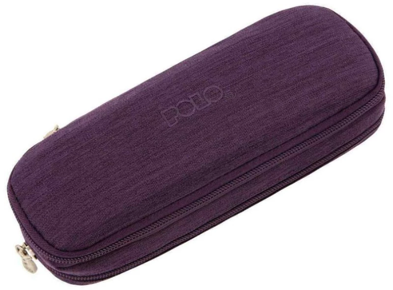Κασετίνα με 2 Θήκες Polo Duo Box Jean 7x8x23cm Μωβ 937004-4702