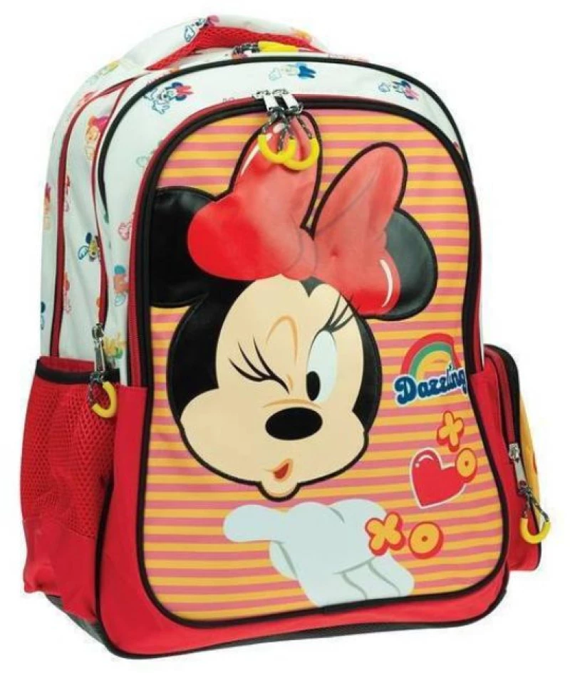 Τσάντα Πλάτης Δημοτικού Gim Minnie Comfy Routine 27lt 20x35x46cm Πολύχρωμη 340-37031