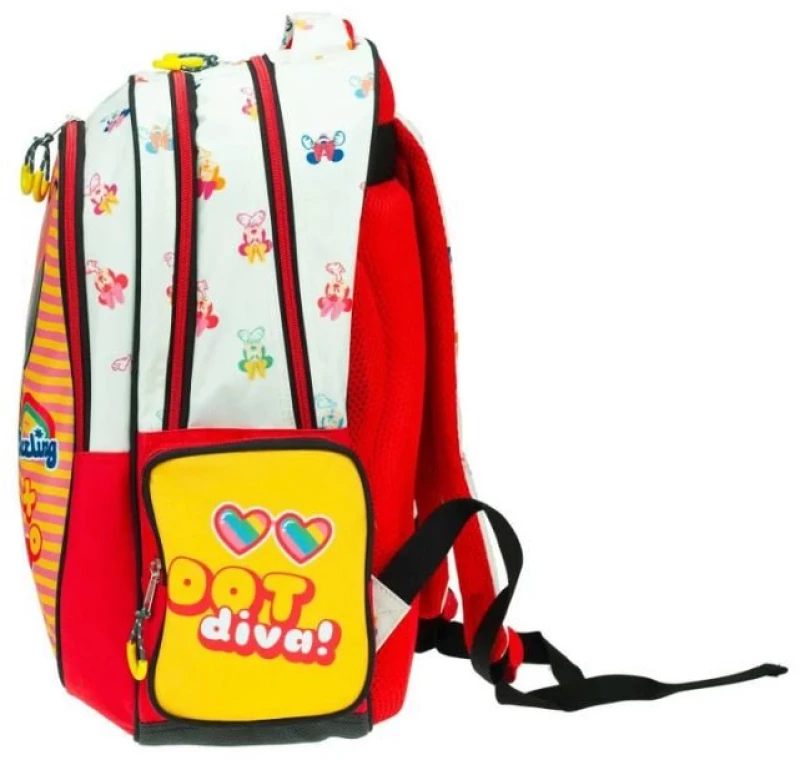 Τσάντα Πλάτης Δημοτικού Gim Minnie Comfy Routine 27lt 20x35x46cm Πολύχρωμη 340-37031