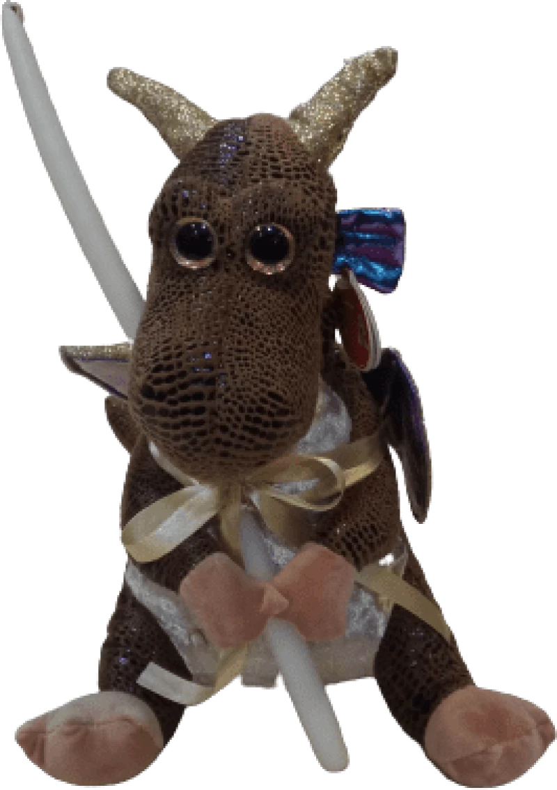 Λαμπάδα Dino 32cm (Kαφέ)