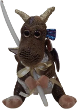 Λαμπάδα Dino 32cm (Kαφέ)