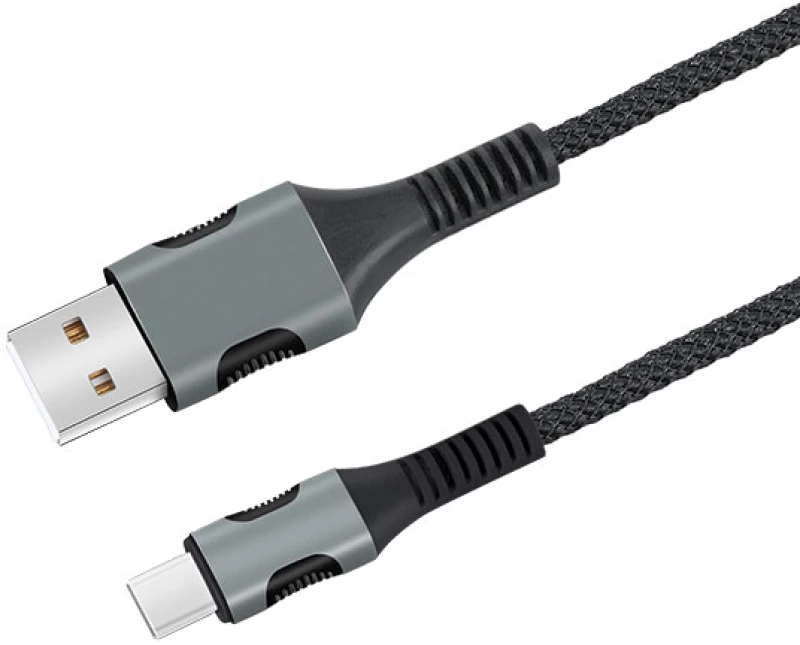 EGOBOO ChargeFlow Fabric Cable USB-A to USB-C - Black