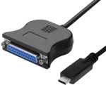 POWERTECH καλώδιο USB-C σε παράλληλη DB25 CAB-UC062, 1.8m, μαύρο