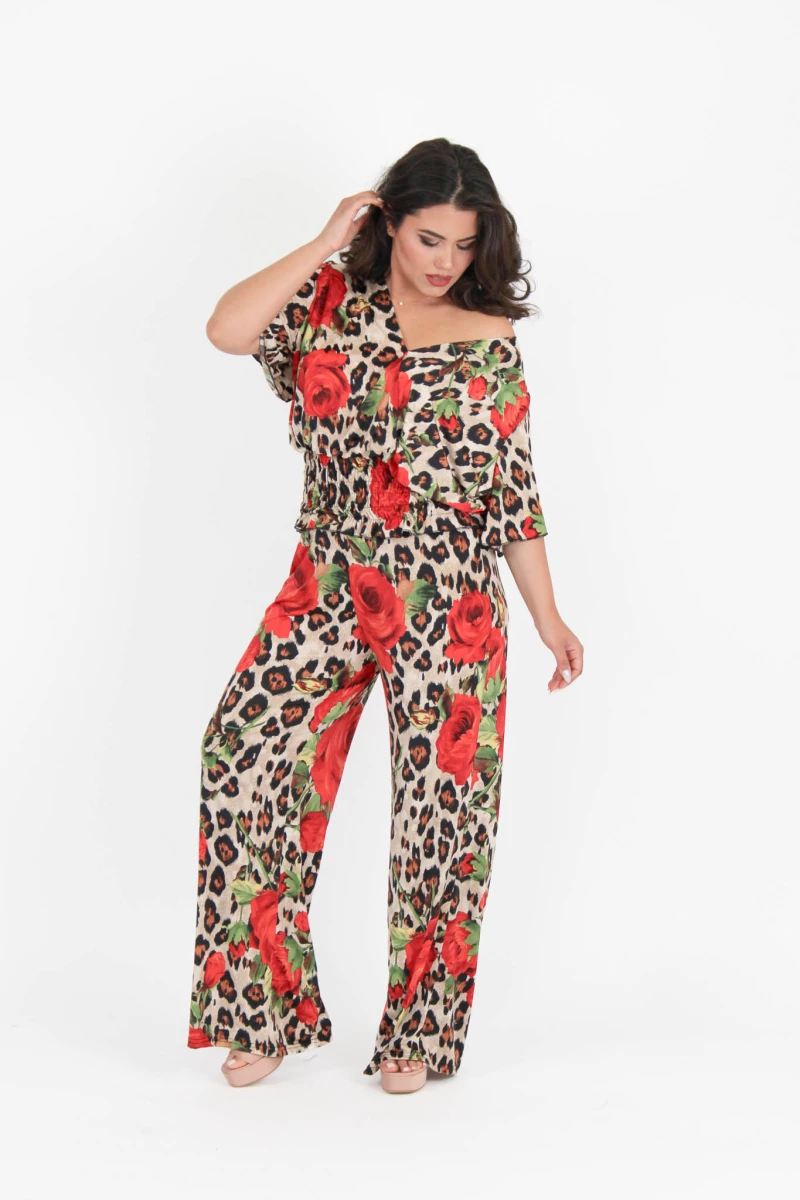 Twin Set Leopard Roses - ST823