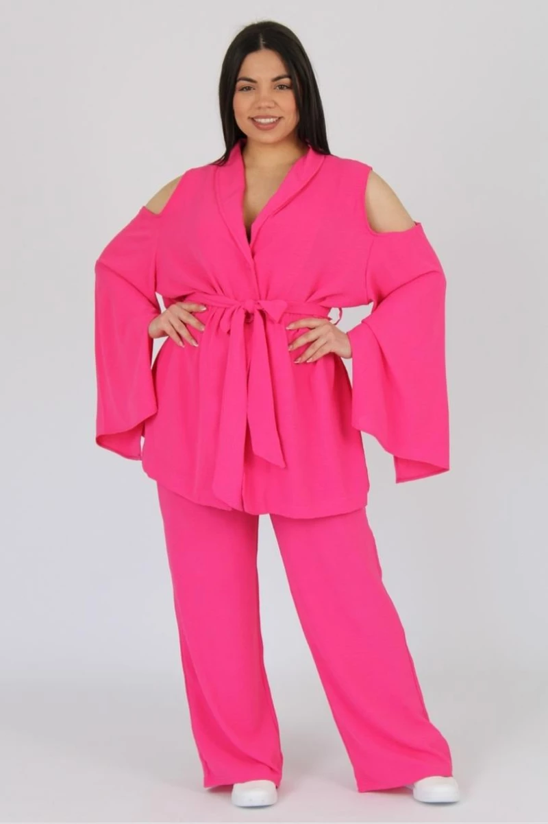 Σετ Πουκαμίσα Off Shoulder Και Παντελόνα - ST273