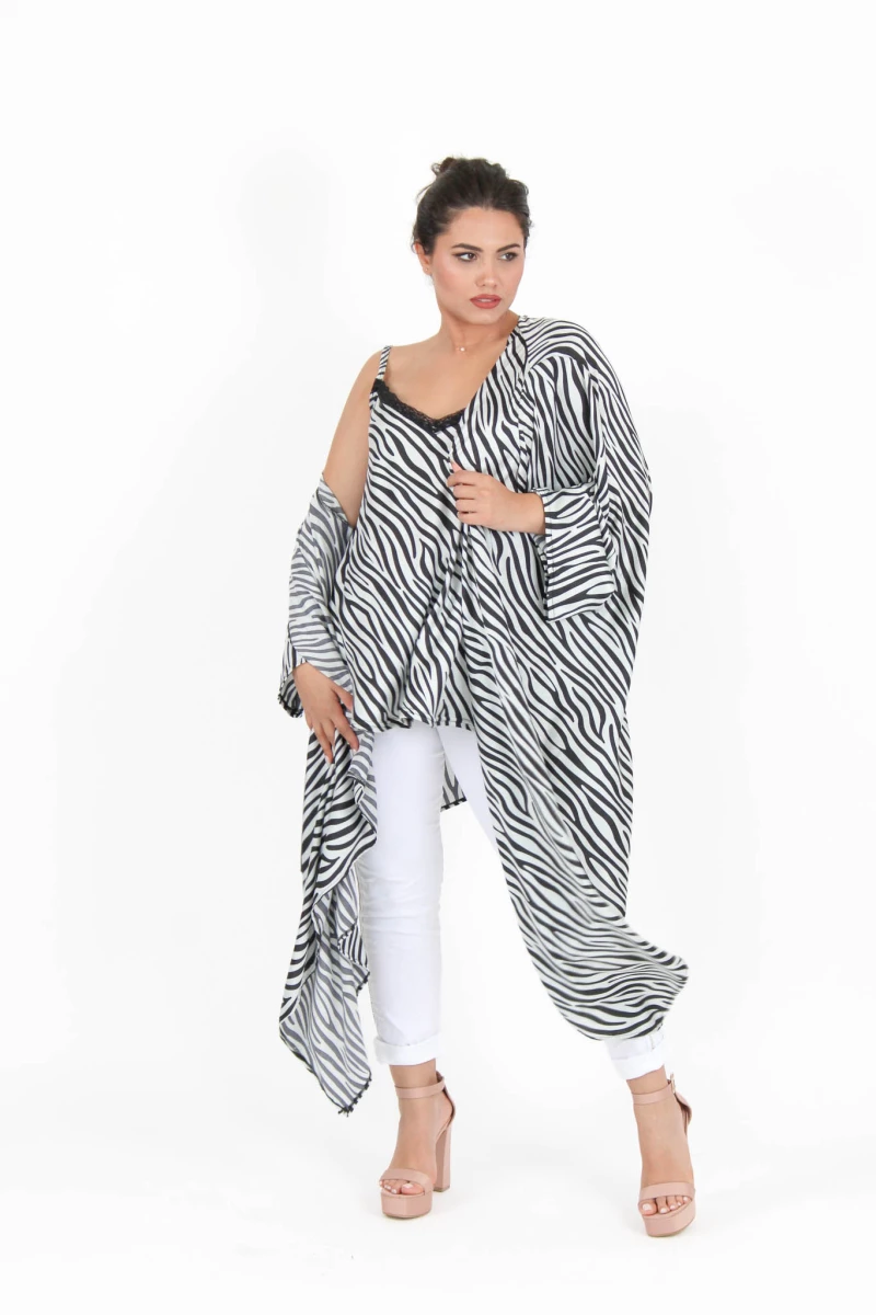 Top Lingerie Satin - LIN177.ZEBRA