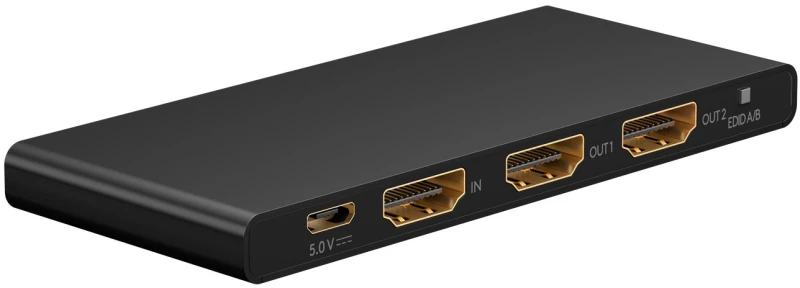 Goobay Hdmi Splitter 58481, 1-In Σε 2-Out, 4K/60Hz, Μαύρο