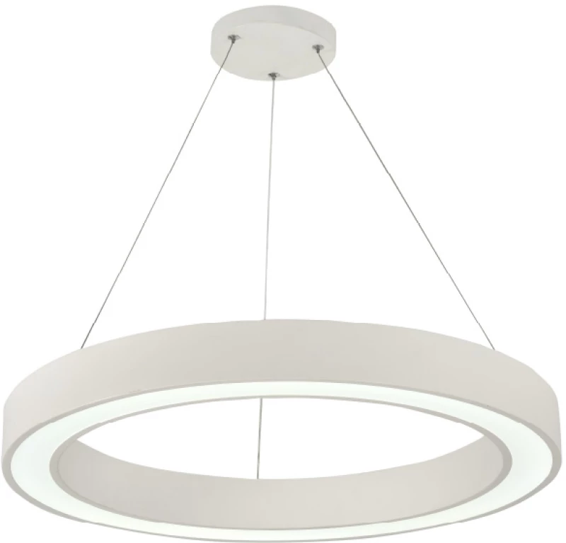Κρεμαστό Φωτιστικό D60cm Led 68w 3CCT by switch on base Λευκό Inlight 6073-60-WH