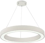 Κρεμαστό Φωτιστικό D60cm Led 68w 3CCT by switch on base Λευκό Inlight 6073-60-WH