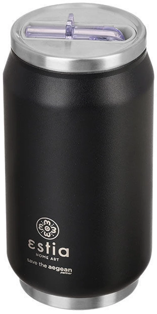 Θερμός Travel Cup 300ml Save the Aegean Midnight Black Estia Home Art 01-16739