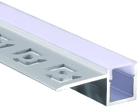 LING ONE SIDE TRIMLESS ALUMINUM PROFILE WITH OPAL PC DIFFUSER 2m/pc ACA P135AU