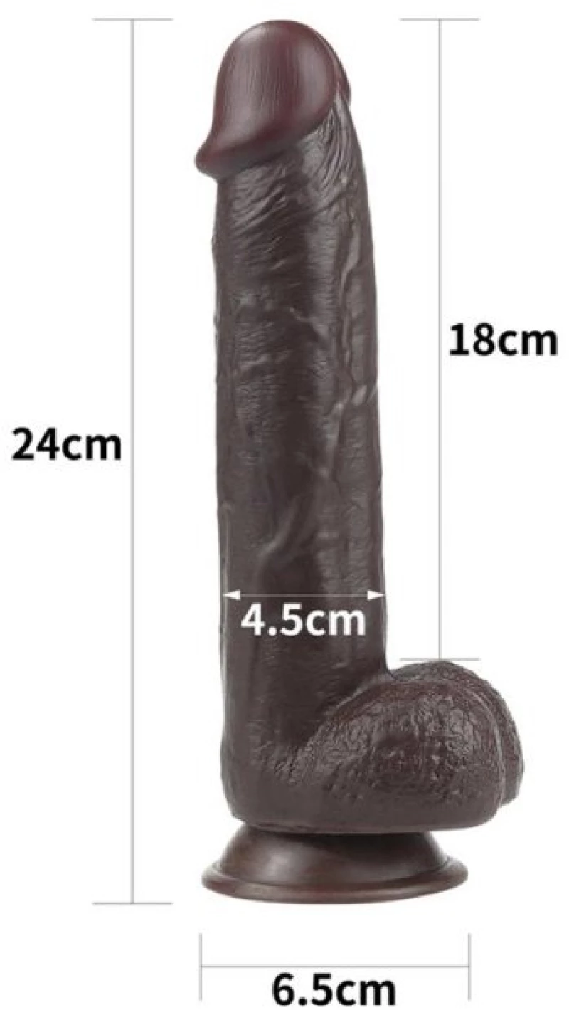 Dildo Sliding 9.5 Black