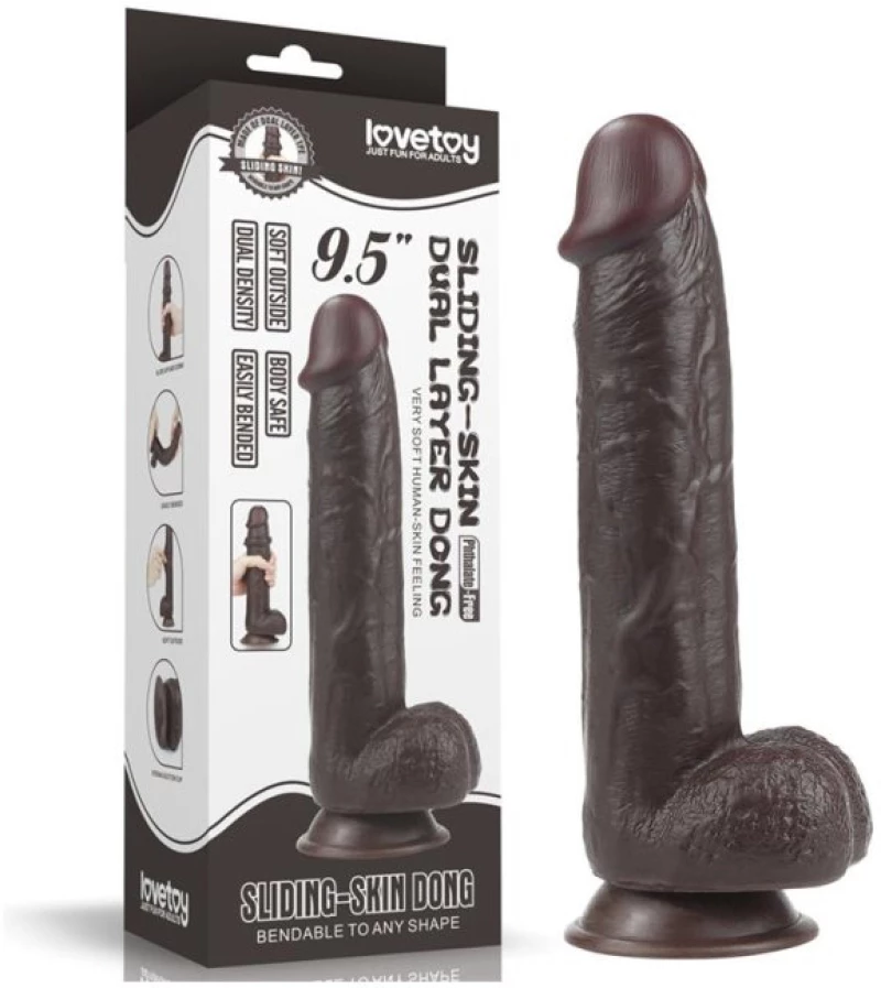 Dildo Sliding 9.5 Black