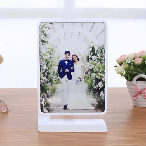 Επιτραπέζια Κορνίζα Φωτογραφιών με Βάση - Λευκό Χρώμα - 14 x 22