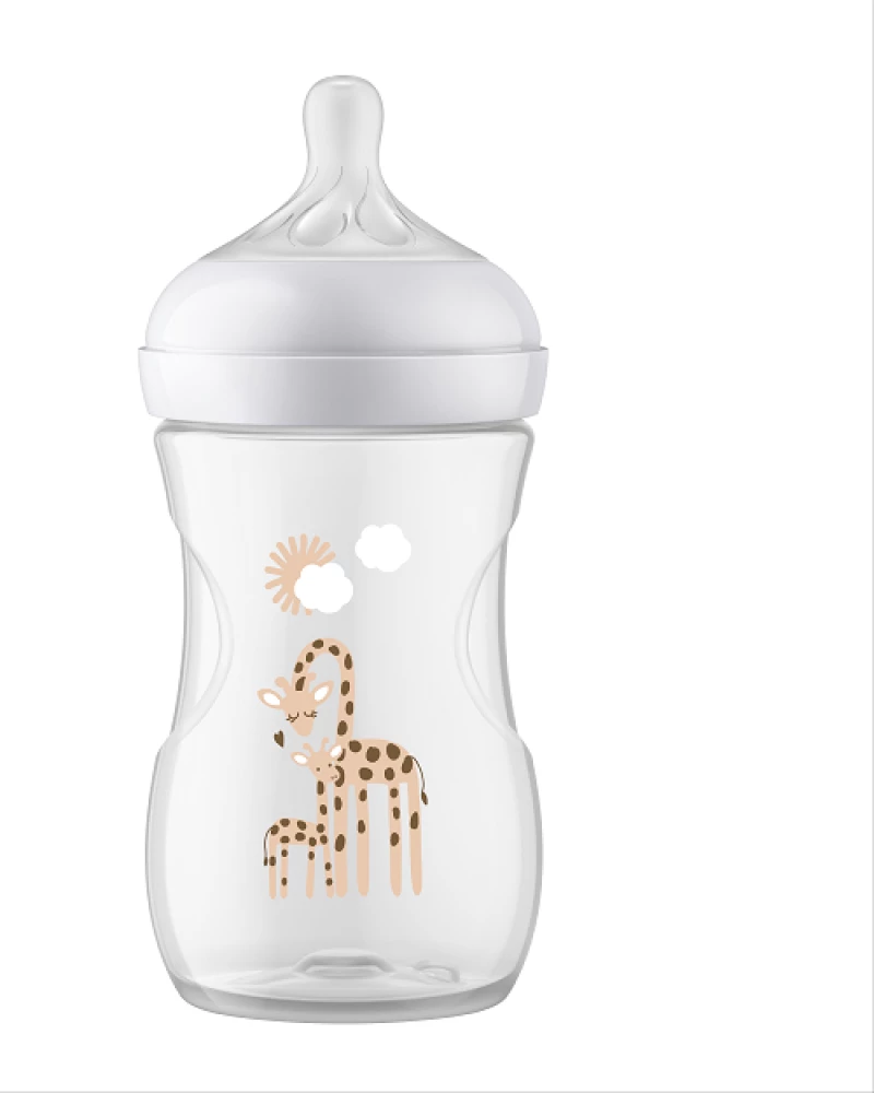 Philips Avent Μπιμπερο Natural Response Giraffe 1m+ 260ml