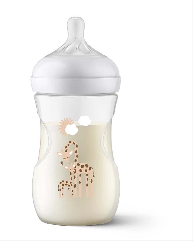 Philips Avent Μπιμπερο Natural Response Giraffe 1m+ 260ml