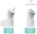 Marcus & Marcus Μπιμπερό Σιλικόνης 2σε1 X-Soft 240ml Peach