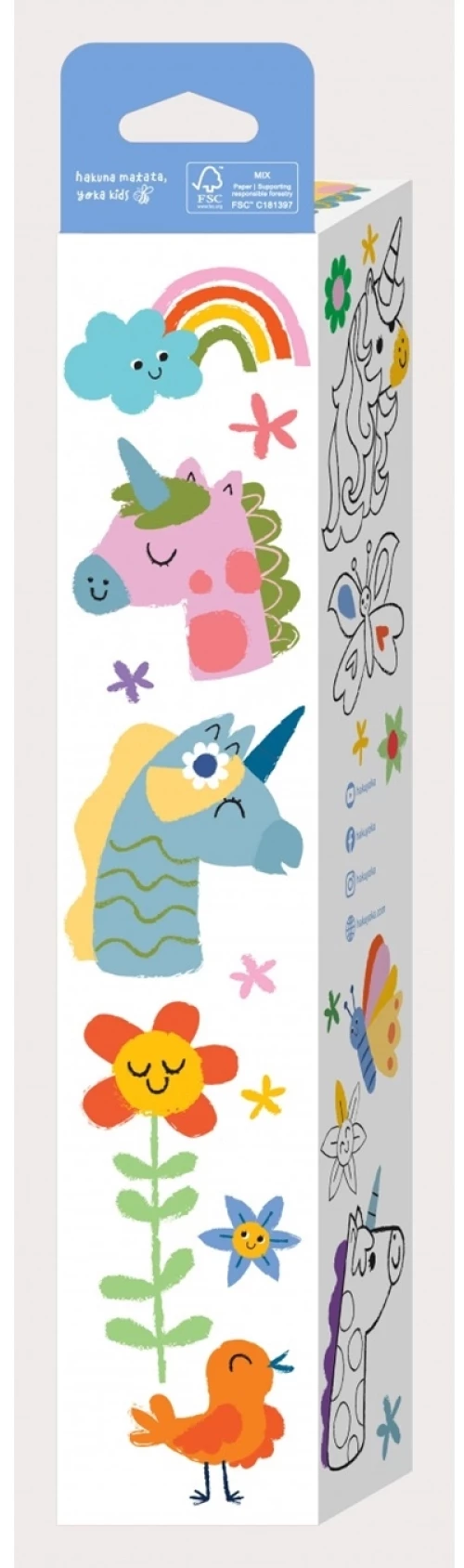 Haku Yoka Coloring Roll Kit Unicorn Fantasy