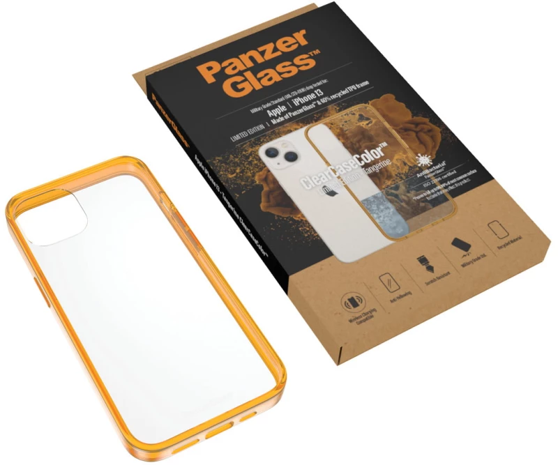 PanzerGlass ClearCaseColor Apple iPhone 13 - Tangerine