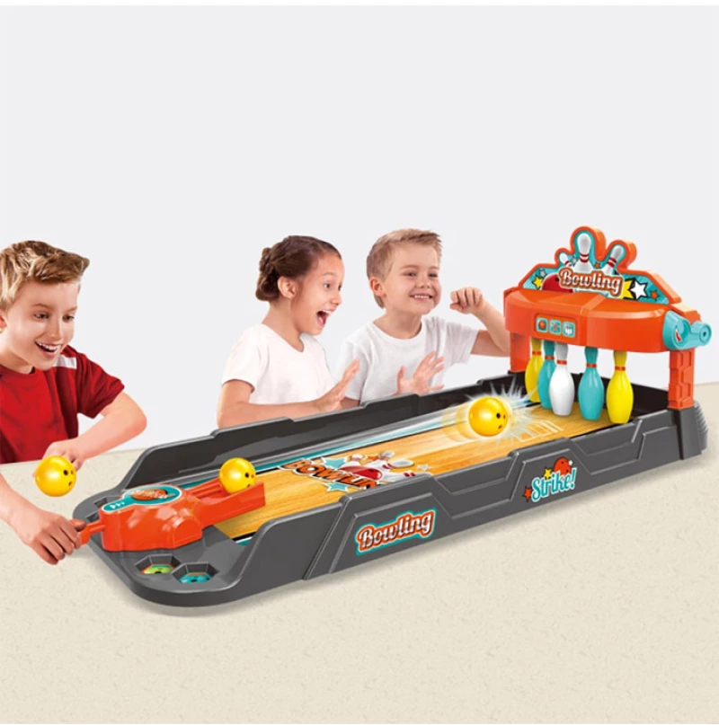 Επιτραπέζιο Παιχνίδι Mini Bowling Strike με 3 Μπάλες Bakaji 8057711880294