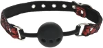 Silicone Breathable Ball Gag Red/Black