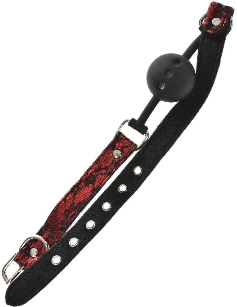Silicone Breathable Ball Gag Red/Black