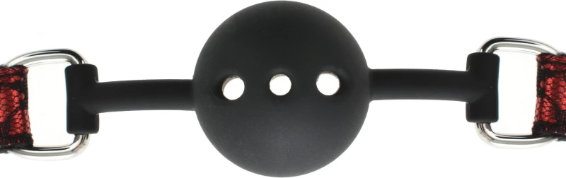 Silicone Breathable Ball Gag Red/Black