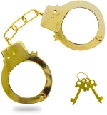 Metal Gold Handcuffs - Toy Joy