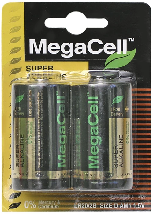 ΜΠΑΤΑΡΙΕΣ ΑΛΚΑΛΙΚΕΣ ΜΕΓΑΛΗ  D*  MegaCell