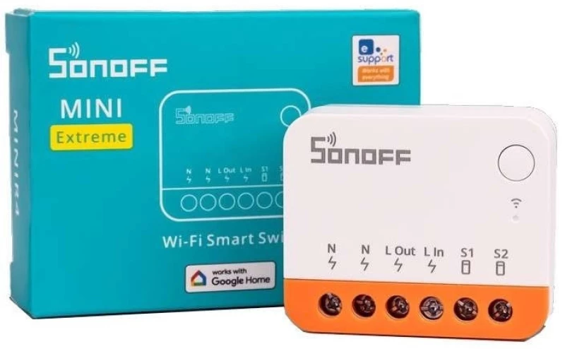 Sonoff Dual MiniR4 Extreme Smart Ενδιάμεσος Διακόπτης Wi-Fi (MiniR4)