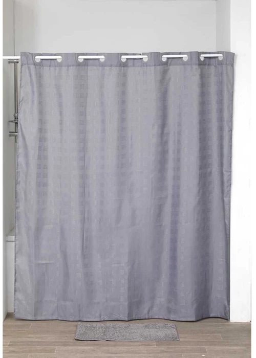 Κουρτίνα μπάνιου Polyester 180×200 cm Γκρι