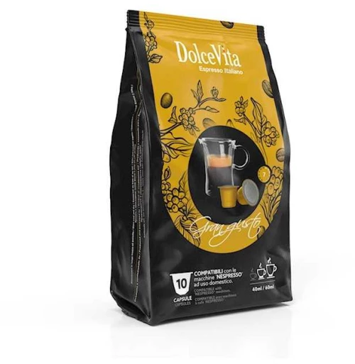 Κάψουλες Συμβατές Nespresso Dolce Vita Gran Gusto Σετ 100