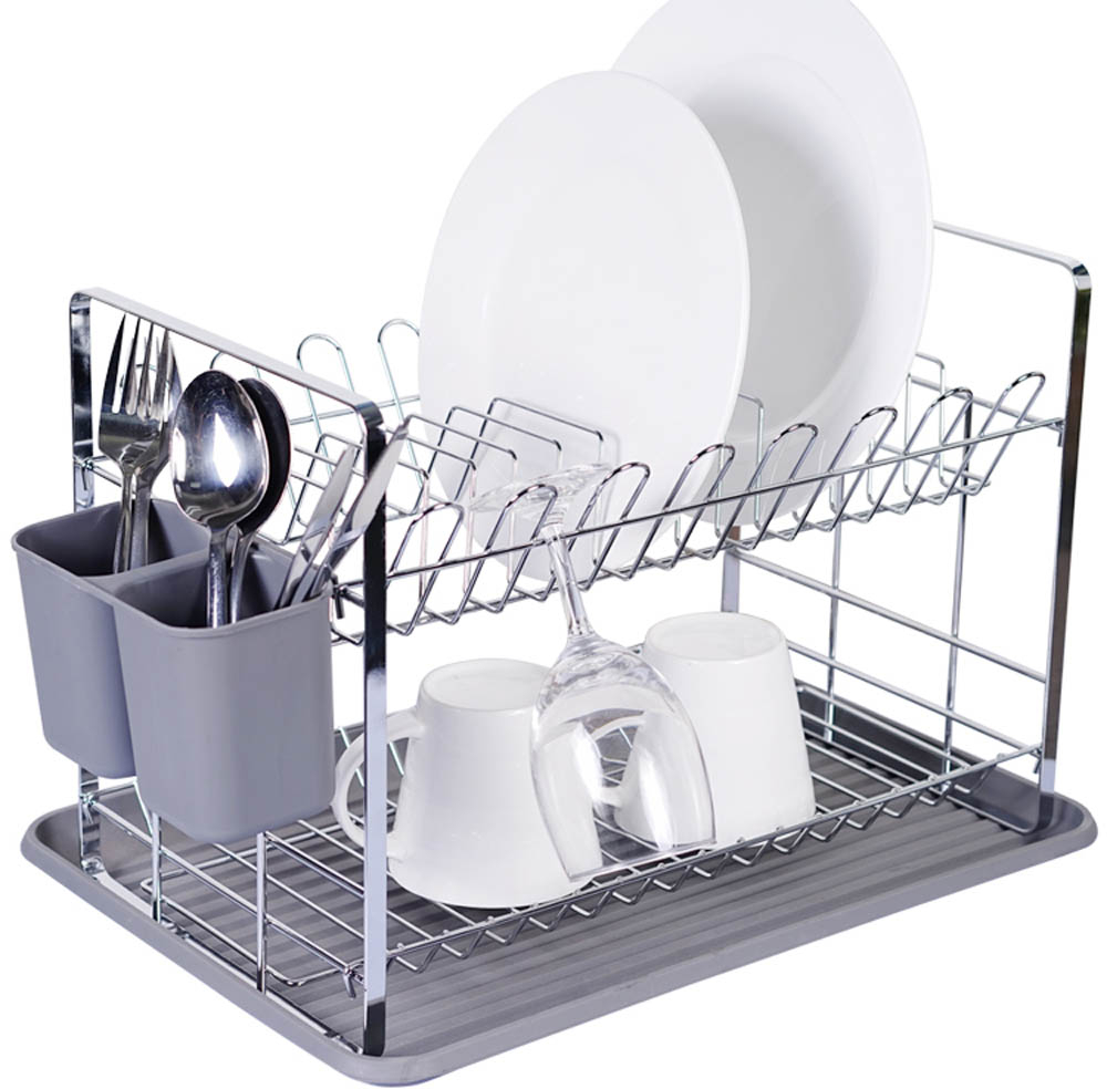 ΠΙΑΤΟΘΗΚΗ ΔΙΩΡΟΦΗ ΜΕΤΑΛΛΙΚΗ ΓΚΡΙ ΑΣΗΜΙ 48x32x29εκ.ANKOR