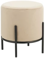 BELLA/R ΣΚΑΜΠΟ BEIGE VELVET ΥΦΑΣΜΑ Φ.35Χ38εκ.