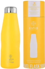 ESTIA ΘΕΡΜΟΣ TRAVEL FLASK SAVE THE AEGEAN 500ml PINEAPPLE YELLOW