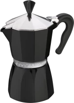 Καφετιέρα Espresso Χειρός Αλουμινίου 3cups Μαύρο (104003B) SUPERMOKA