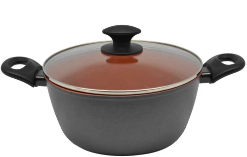 ΚΑΤΣΑΡΟΛΑ ΑΛΟΥΜΙΝΙΟΥ 24εκ.ΛΑΒΕΣ ΒΑΚΕΛΙΤΗ SOFT TOUCH ΚΕΡΑΜΙΔΙ ΜΕ ΑΝΘΡΑΚΙ ANKOR