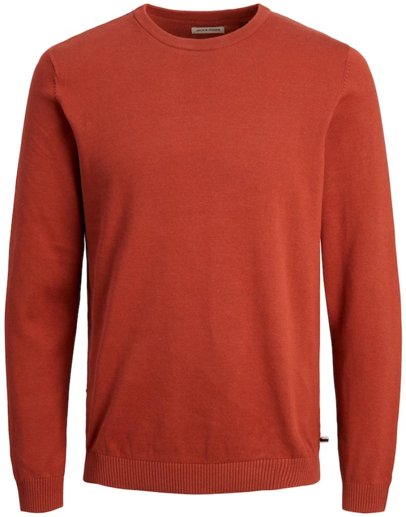 Πουλόβερ "Basic Knit" κεραμιδί (Κεραμιδί)