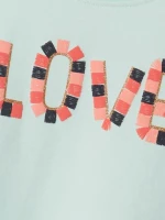 Μπλούζα "Love" μέντα (Μέντα )